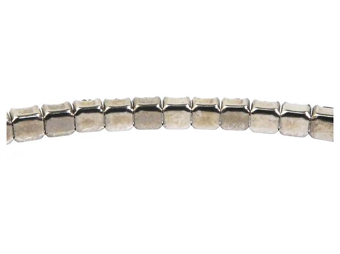 Collana Choker Miu Miu Argento Bianco - vista 7