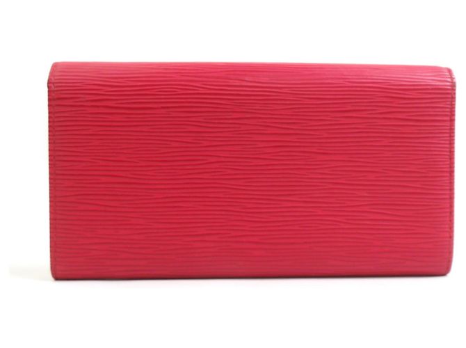 Portafoglio lungo Louis Vuitton in pelle Epi rossa - vista 2