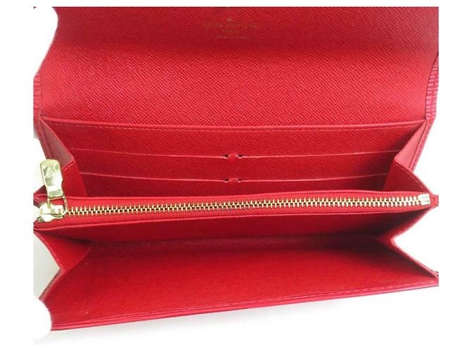 Portafoglio lungo Louis Vuitton in pelle Epi rossa - vista 4