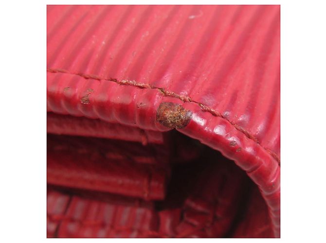 Portafoglio lungo Louis Vuitton in pelle Epi rossa - vista 8