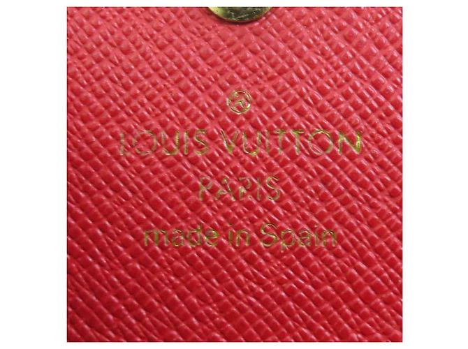 Portafoglio lungo Louis Vuitton in pelle Epi rossa - vista 9