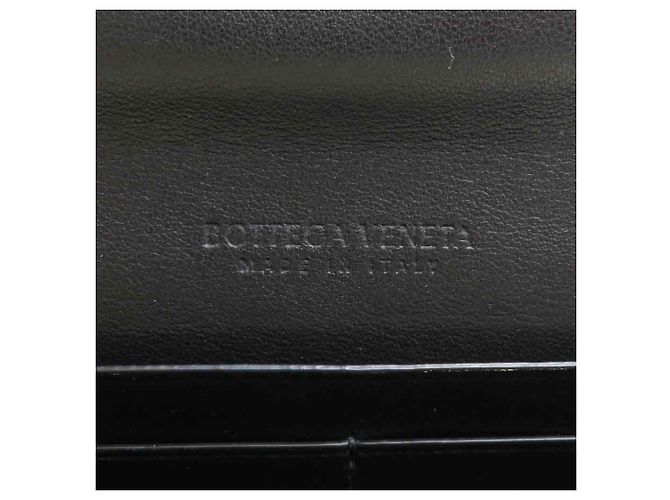 Bottega Veneta Black Leather Long Wallet - view 12