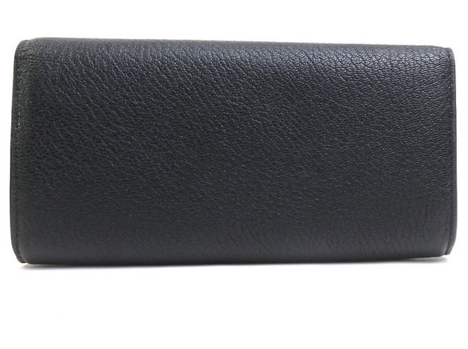 Bottega Veneta Black Leather Long Wallet - view 3