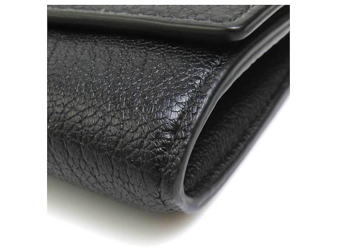 Bottega Veneta Black Leather Long Wallet - view 8