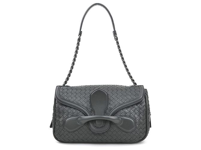 Bottega Veneta Schultertasche Anthrazitgrau - Ansicht 13