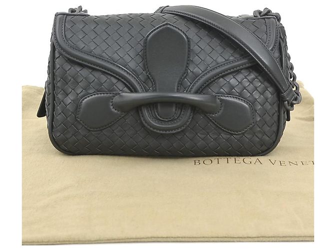 Bottega Veneta Schultertasche Anthrazitgrau - Ansicht 14