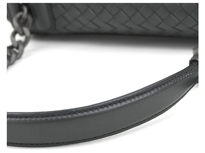 Bottega Veneta Schultertasche Anthrazitgrau - Ansicht 8