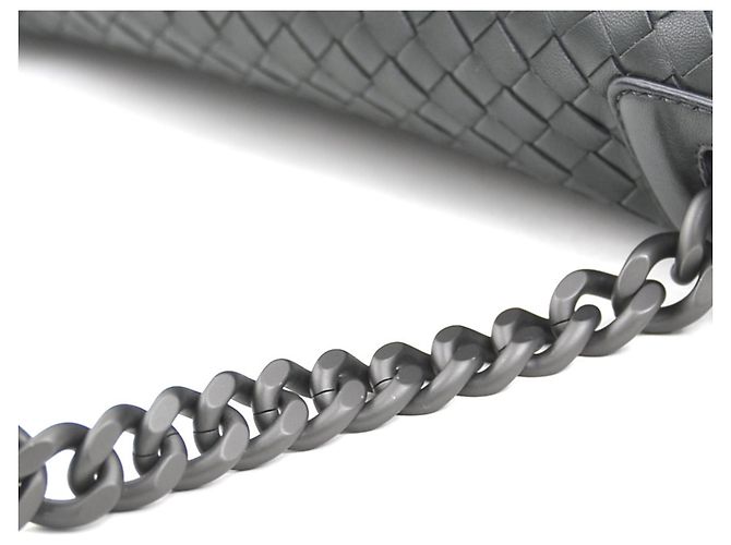 Bottega Veneta Schultertasche Anthrazitgrau - Ansicht 9