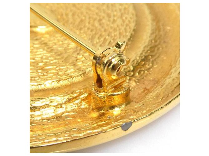 Spilla Chanel in metallo dorato D'oro - vista 5