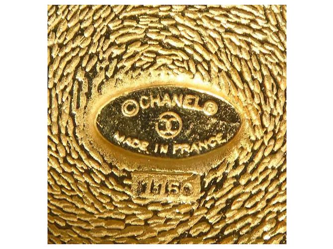 Spilla Chanel in metallo dorato D'oro - vista 8