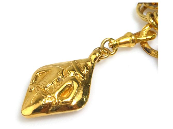 Bracciale con ciondolo dorato Chanel Mademoiselle D'oro - vista 4