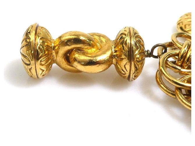 Bracciale con ciondolo dorato Chanel Mademoiselle D'oro - vista 6
