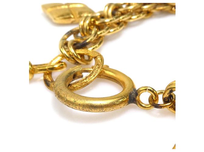 Bracciale con ciondolo dorato Chanel Mademoiselle D'oro - vista 7
