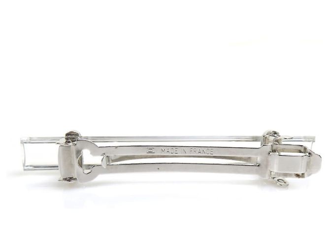 Pasador Chanel Clear Silver Plata - vista 3