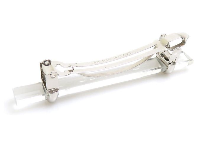 Pasador Chanel Clear Silver Plata - vista 4
