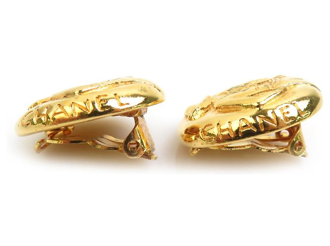 Orecchini Chanel Mademoiselle Metal Gold D'oro - vista 2