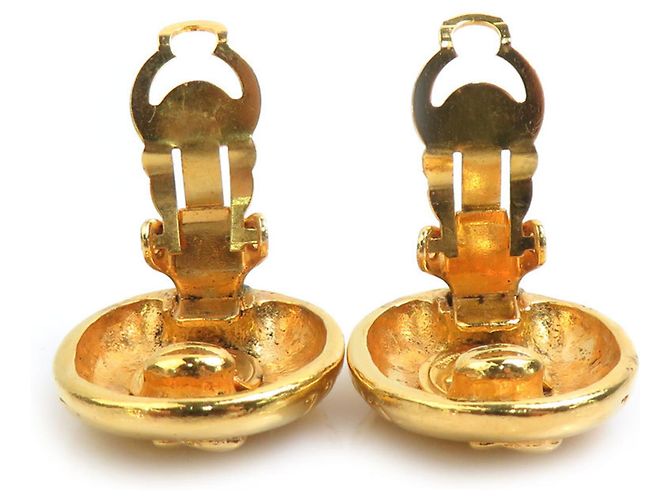 Orecchini Chanel Mademoiselle Metal Gold D'oro - vista 6