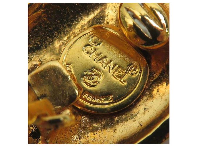 Orecchini Chanel Mademoiselle Metal Gold D'oro - vista 8