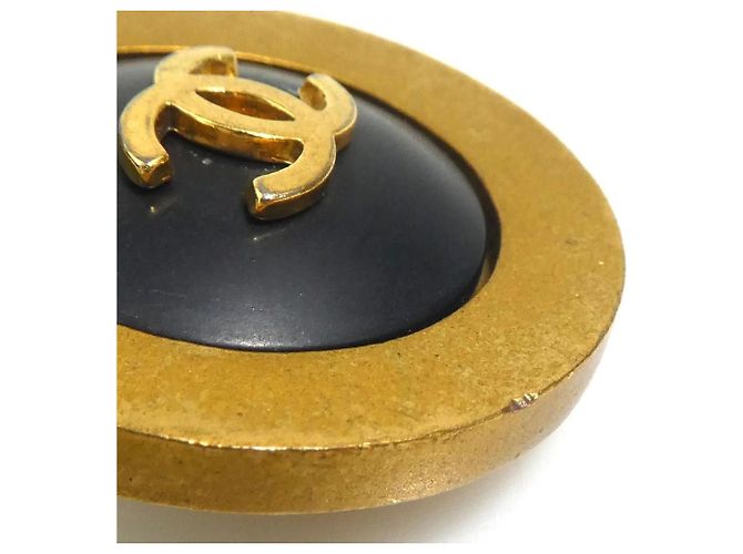 Orecchini a clip Chanel in nero e oro D'oro - vista 8