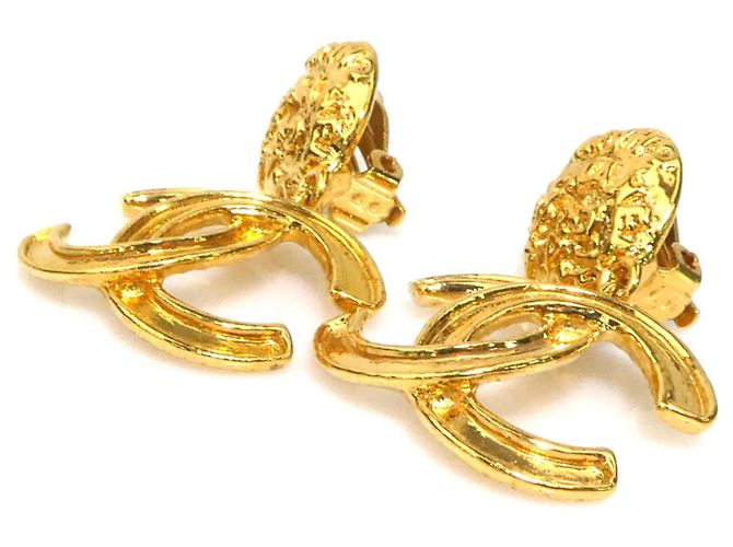 Orecchini a clip Chanel Gold D'oro - vista 3