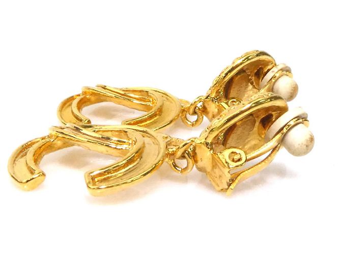 Orecchini a clip Chanel Gold D'oro - vista 4
