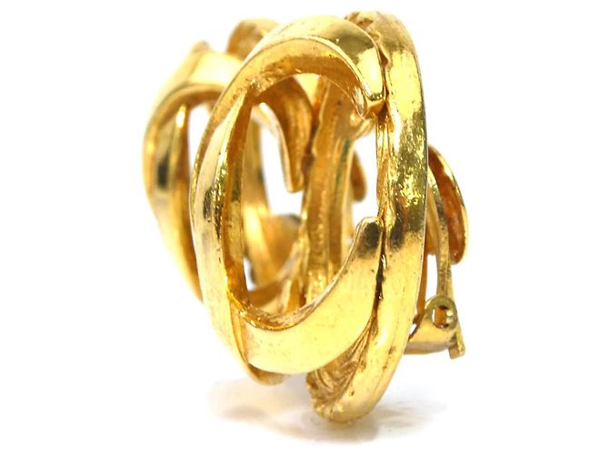 Timeless Orecchini a clip Chanel Gold D'oro - vista 3