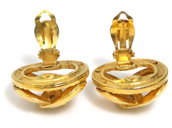 Timeless Orecchini a clip Chanel Gold D'oro - vista 6