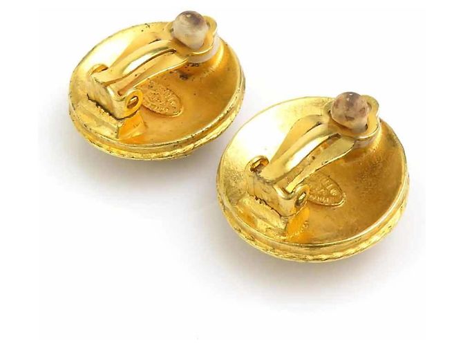 Orecchini a clip Chanel Gold D'oro - vista 4