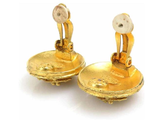 Orecchini a clip Chanel Gold D'oro - vista 7