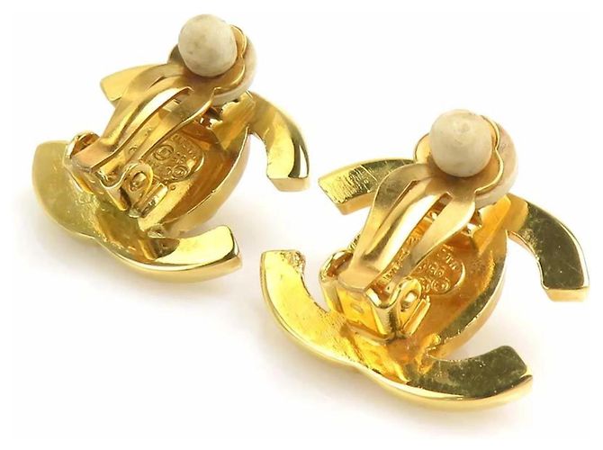 Pendientes de clip Chanel Gold Dorado - vista 4