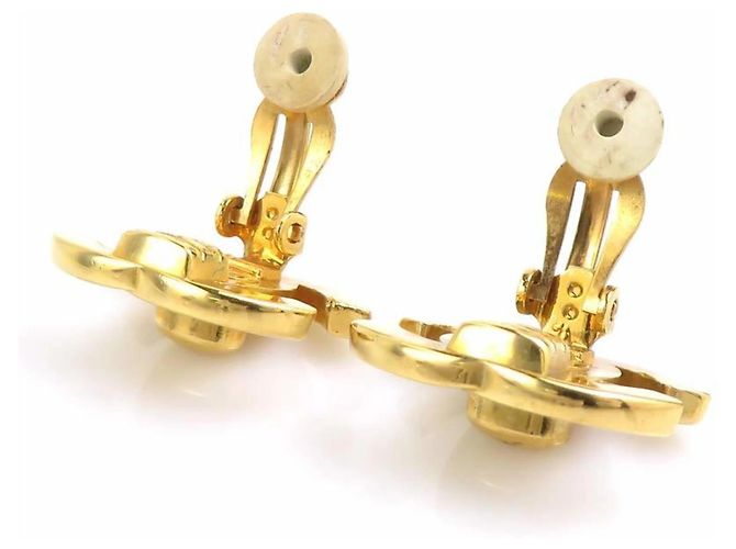 Pendientes de clip Chanel Gold Dorado - vista 7