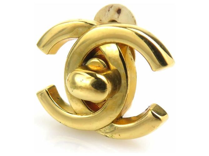 Pendientes de clip Chanel Gold Dorado - vista 8