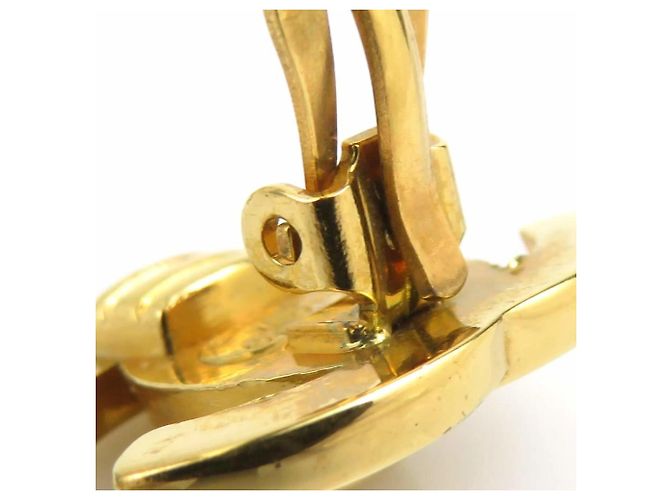 Pendientes de clip Chanel Gold Dorado - vista 9