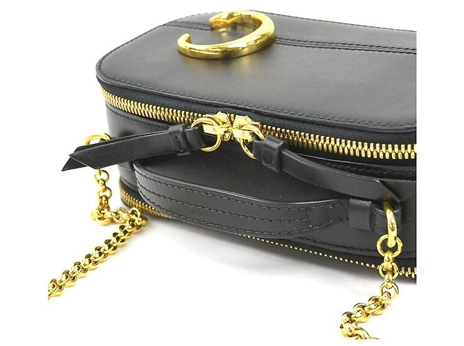 Borsa a spalla mini in pelle Chloé Nero - vista 10