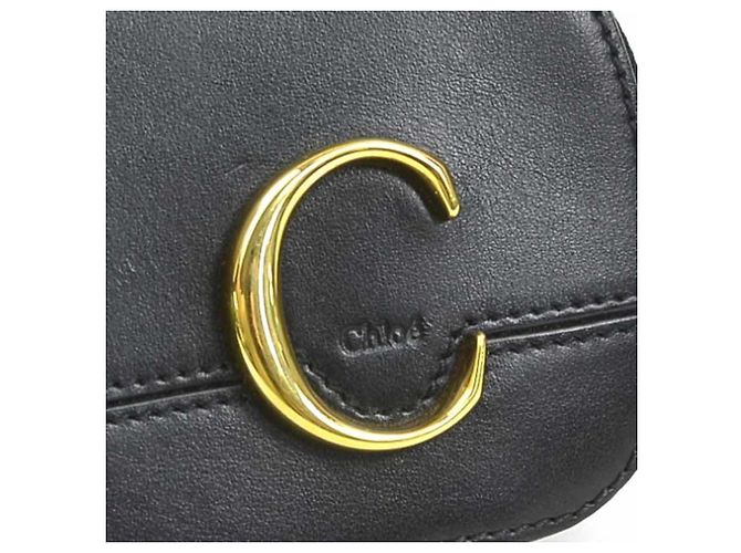 Borsa a spalla mini in pelle Chloé Nero - vista 11