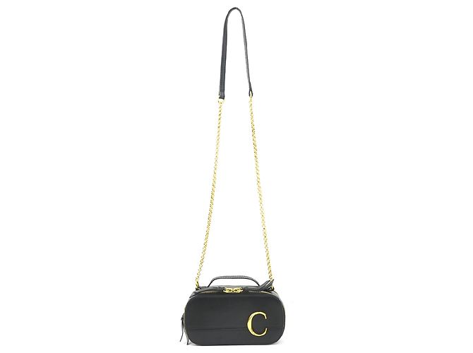 Borsa a spalla mini in pelle Chloé Nero - vista 15