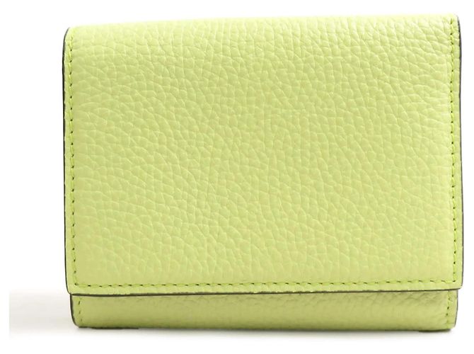 Portafoglio bi-fold in pelle Gucci Giallo - vista 2