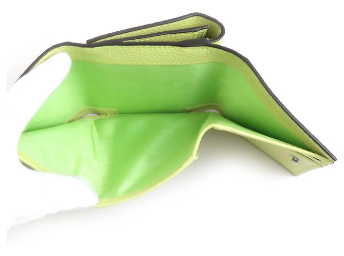 Portafoglio bi-fold in pelle Gucci Giallo - vista 4