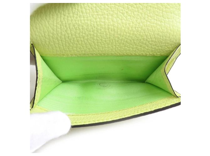 Portafoglio bi-fold in pelle Gucci Giallo - vista 5