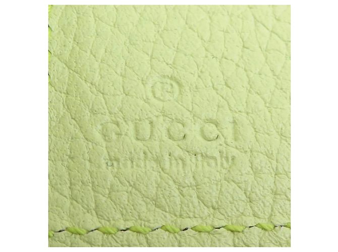 Portafoglio bi-fold in pelle Gucci Giallo - vista 6