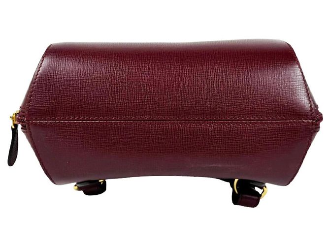 Zaino Cartier in pelle bordeaux Bordò - vista 4