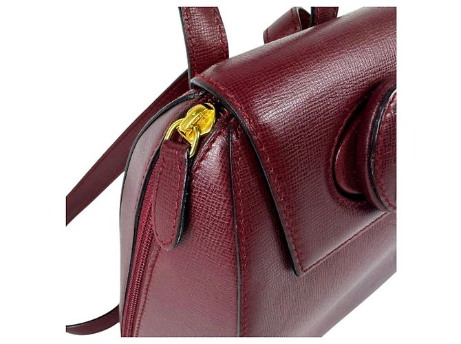 Zaino Cartier in pelle bordeaux Bordò - vista 7