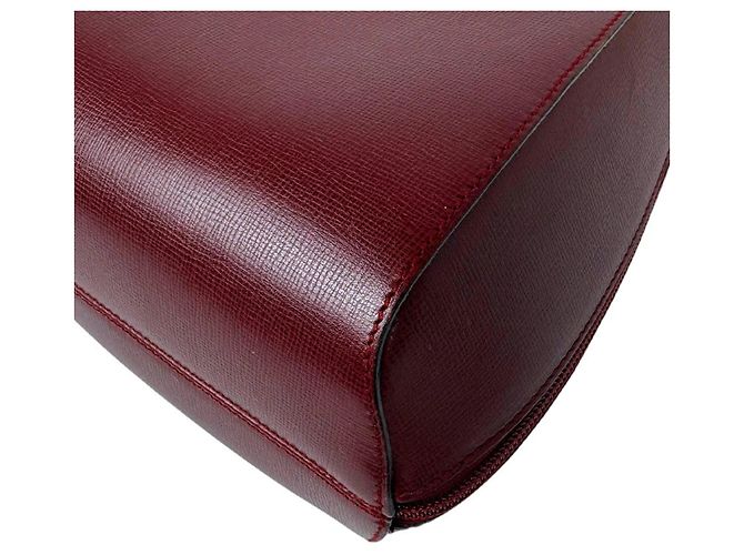 Zaino Cartier in pelle bordeaux Bordò - vista 8
