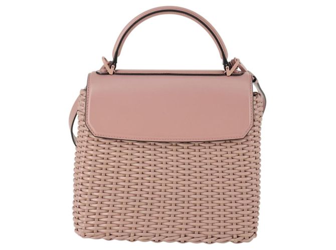 Salvatore Ferragamo Boxyz Top Handle Woven Leather Medium - vista 2