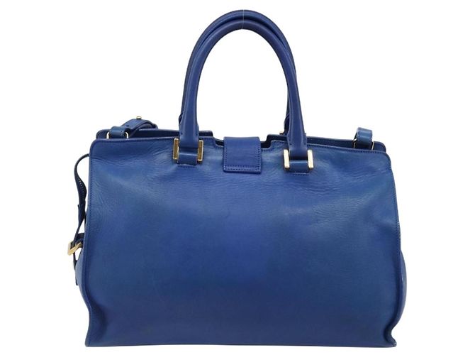 Autre Marque Saint Laurent Classic Y Cabas Leather Small Blau - Ansicht 2