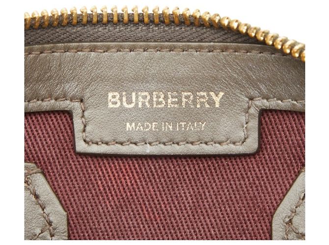 Burberry Check Mini Bowling Bag Weiß Blau Khaki - Ansicht 9