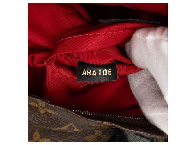 Mochila Mini Palm Springs Louis Vuitton Monogram World Tour Castaño Monograma - vista 6
