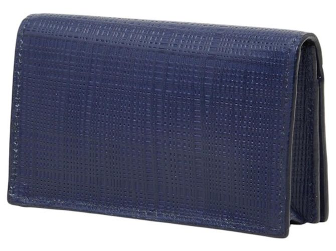 Tarjetero de piel azul marino Anagram de Loewe - vista 2