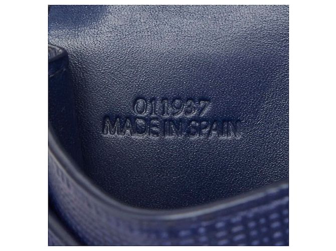 Tarjetero de piel azul marino Anagram de Loewe - vista 8