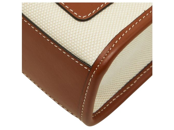 Borsa a mano Burberry Micro Francis TB Logo Marrone Crudo - vista 6